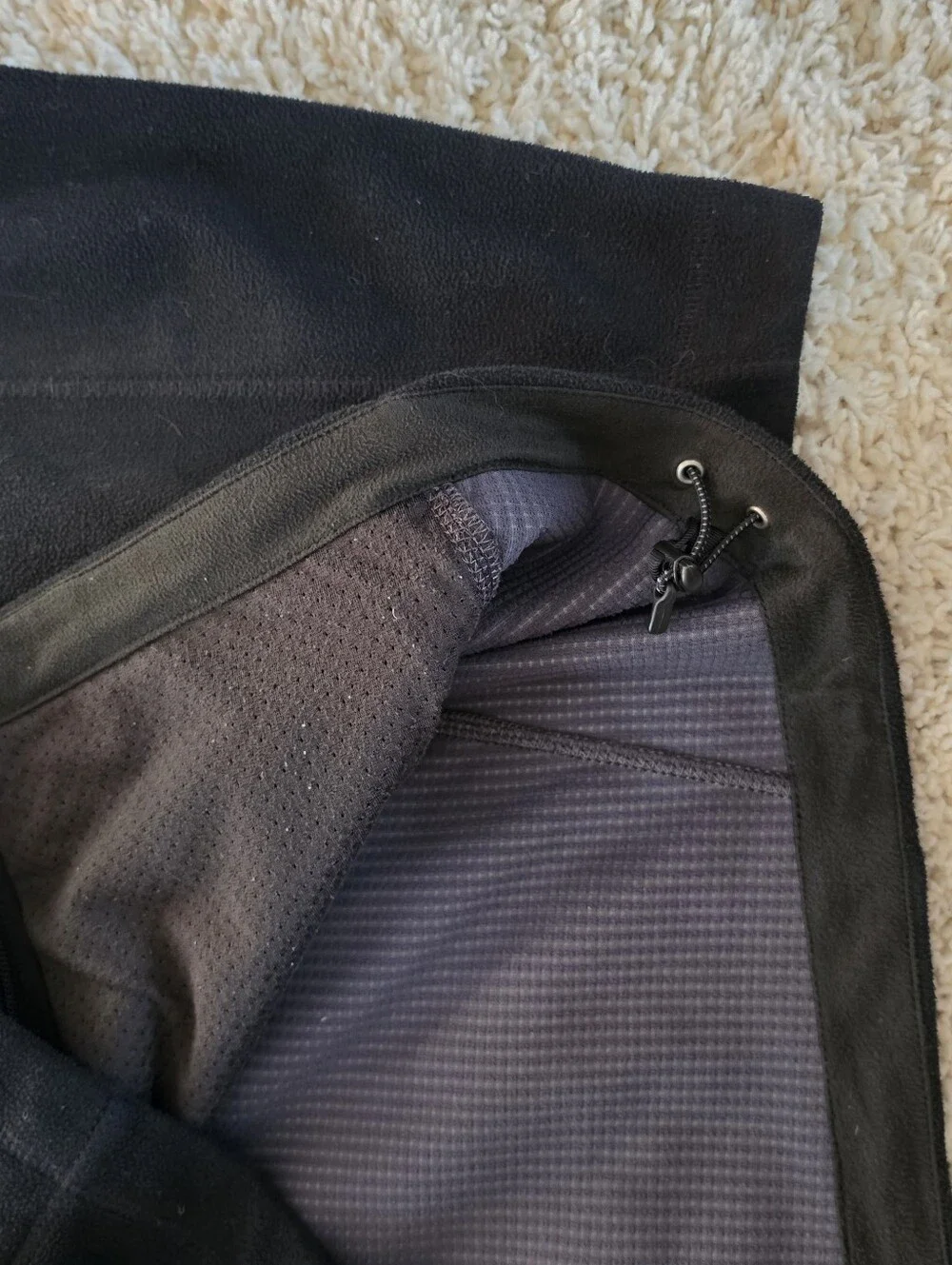 North Face Mens Windwall Black Softshell Fleece Full Zip Jacket